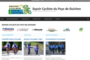 Page web Espoir Cycliste du Pays de Guichen